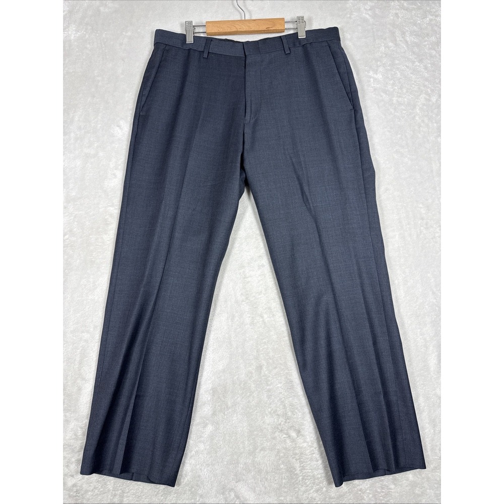 J Crew Pants Men's Size 32X30 (32X27) Ludlow Wool Dress Pant Navy Blue